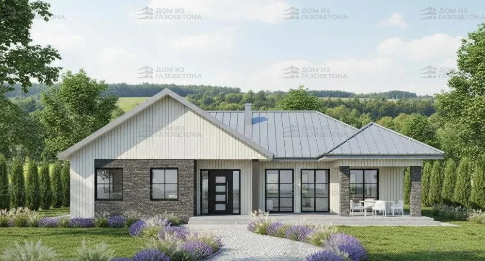 Проект Двухэтажный дом 19 на 19, 311 м2