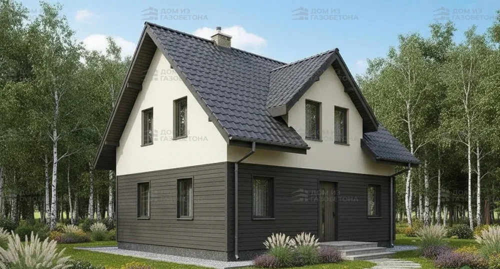 Проект Двухэтажный дом 10 на 12, 122 м2