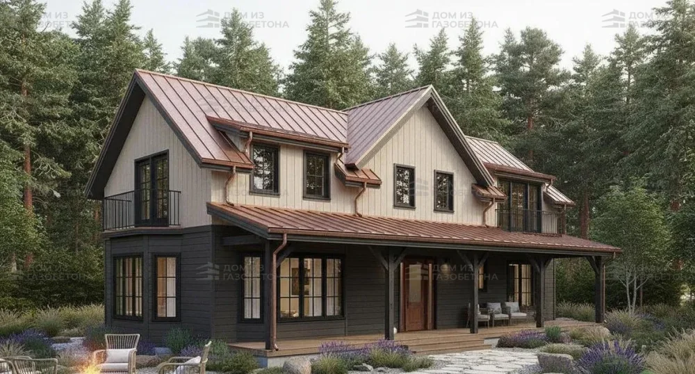 Проект Двухэтажный дом 20 на 13, 190 м2