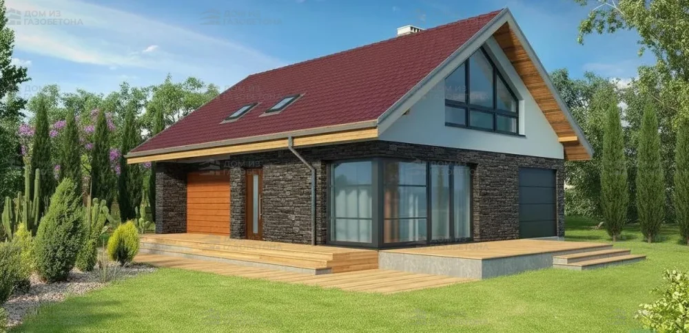 Проект Двухэтажный дом 12 на 10, 133 м2