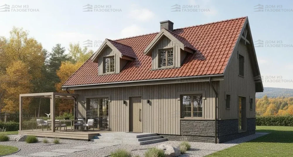 Проект Двухэтажный дом 13 на 11, 247 м2