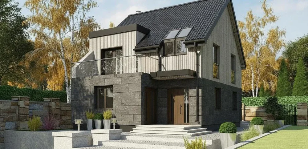 Проект Двухэтажный дом 6 на 17, 158 м2