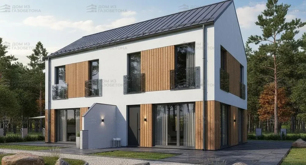 Проект Двухэтажный дом 12 на 13, 121 м2