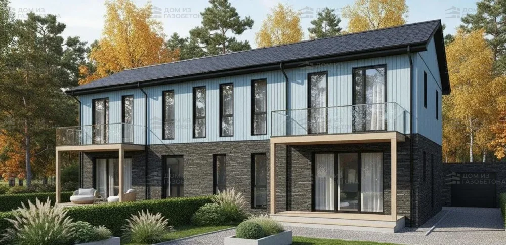 Проект Двухэтажный дом 14 на 11, 289 м2