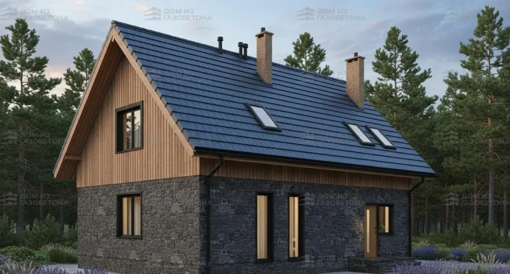 Проект Двухэтажный дом 11 на 9, 131 м2