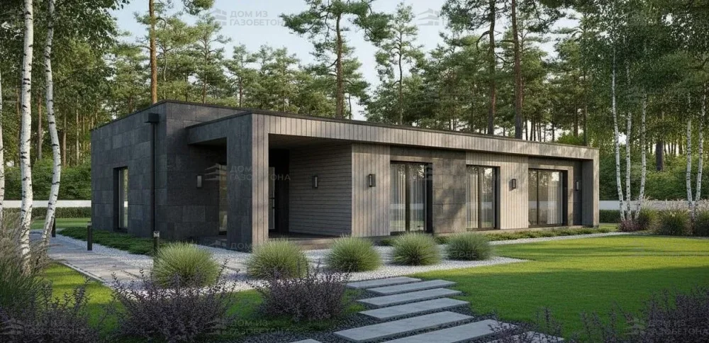 Проект Одноэтажный дом 16 на 17, 171 м2