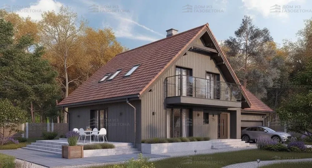 Проект Двухэтажный дом 17 на 11, 208 м2