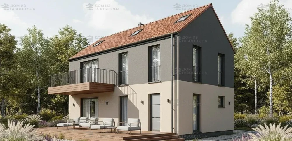 Проект Двухэтажный дом 14 на 11, 137 м2