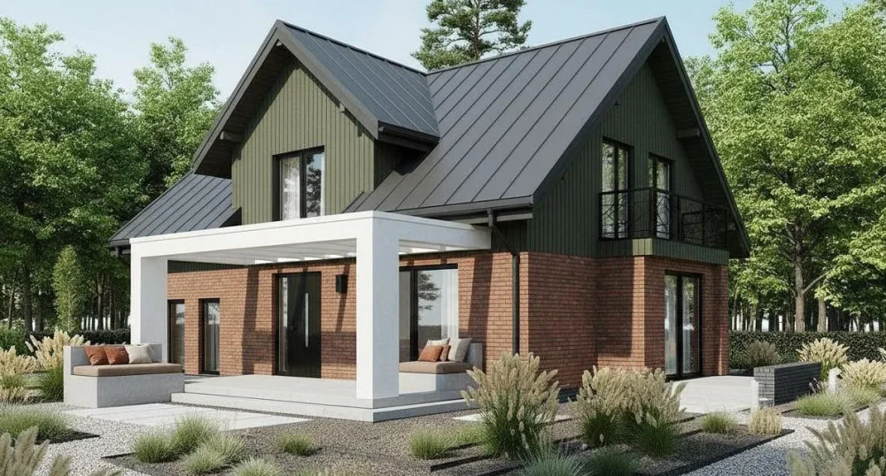 Проект Двухэтажный дом 14 на 9, 173 м2