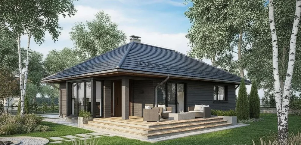 Проект Одноэтажный дом 14 на 13, 222 м2