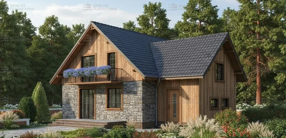 Проект Двухэтажный дом 13 на 10, 142 м2