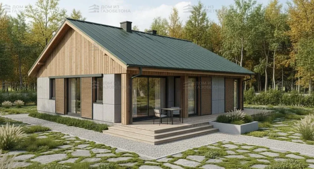 Проект Одноэтажный дом 15 на 13, 122 м2